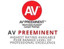AV Preeminent | Martindale-Hubbell Lawyer Ratings | Highest Rating Available Peer Ranked Level Of Professional Excellence